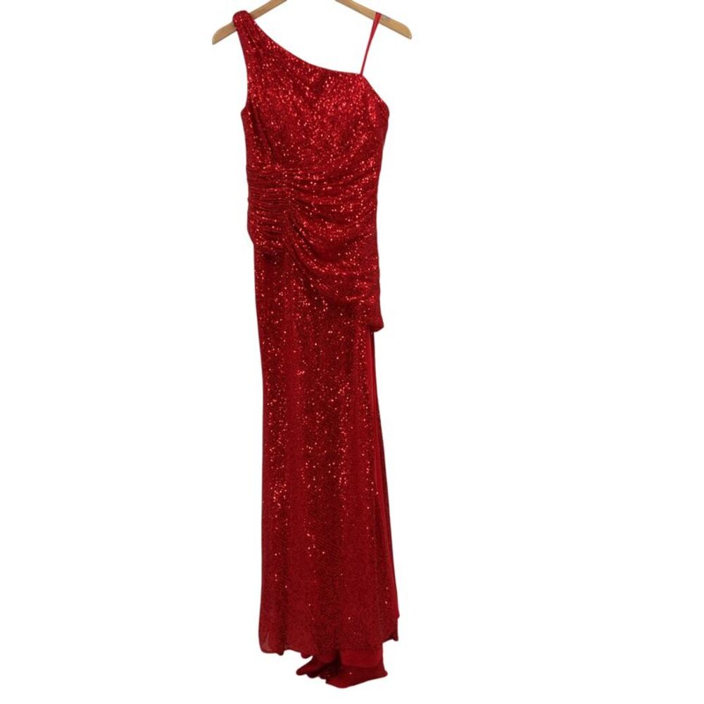Ladivine Women The Nancy Gown Long Formal Prom Dress Red M